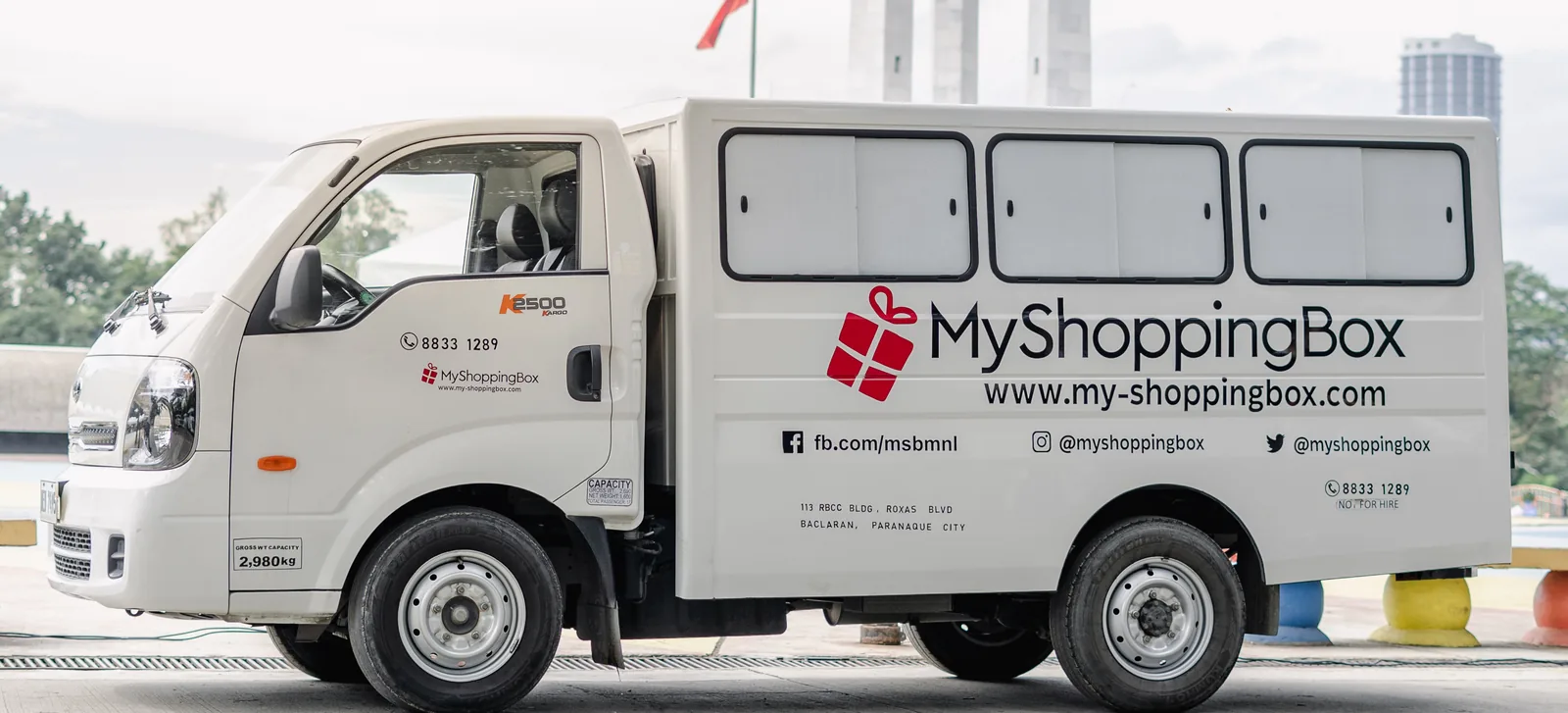 MyShoppingBox delivery truck